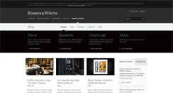 Desktop Screenshot of blog.bowers-wilkins.com