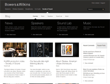 Tablet Screenshot of blog.bowers-wilkins.com